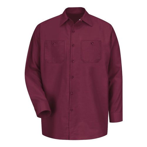 Red Kap Sp14 Camisa Camisola Trabajo Ligera Manga Larga - Garufa Jeans