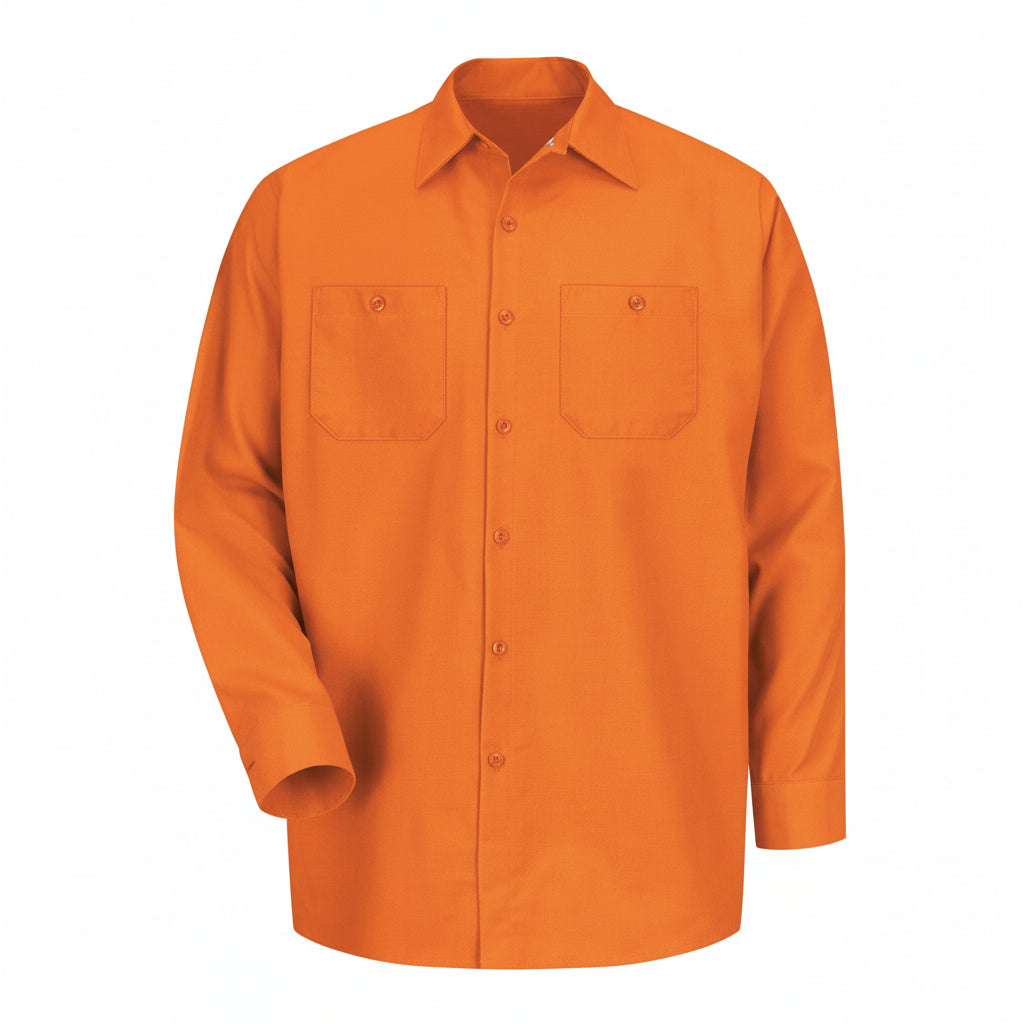 Red Kap Sp14 Camisa Camisola Trabajo Ligera Manga Larga - Garufa Jeans