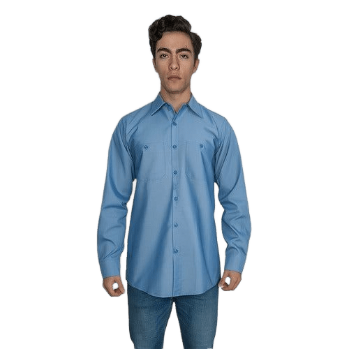 Red Kap Sp14 Camisa Camisola Trabajo Ligera Manga Larga - Garufa Jeans