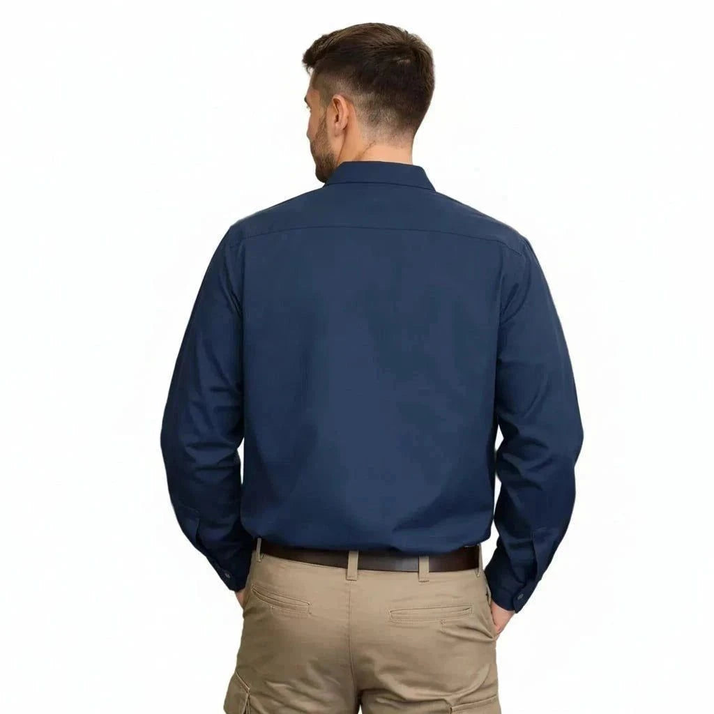 Red Kap Sp14 Camisa Camisola Trabajo Ligera Manga Larga - Garufa Jeans