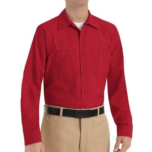 Red Kap Sp14 Camisa Camisola Trabajo Ligera Manga Larga - Garufa Jeans