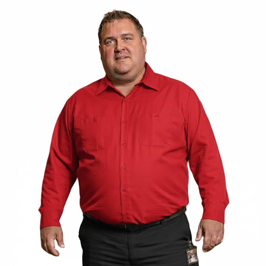 Red Kap Sp14 Camisa Camisola Trabajo Manga Larga Talla Extra - Garufa Jeans