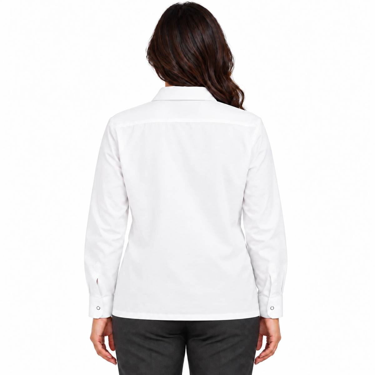 Blusa de trabajo Red Kap SP15 para mujer blanca, espalda desfajada | color:blanca