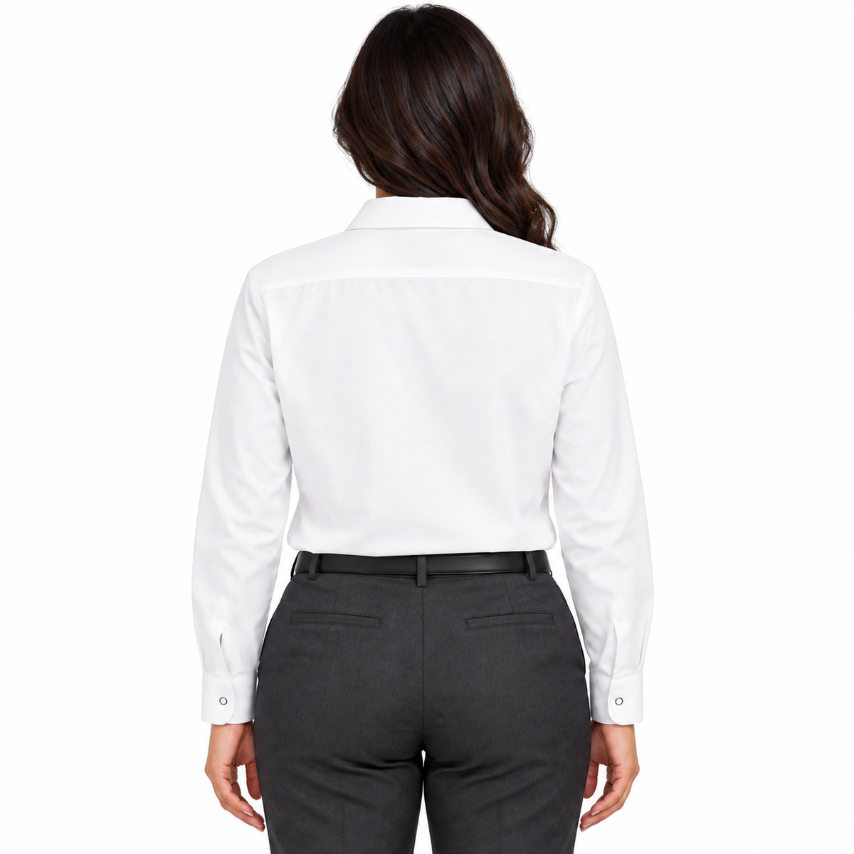 Blusa de trabajo Red Kap SP15 para mujer blanca, espalda fajada | color:blanca