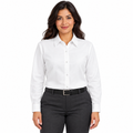 Blusa de trabajo Red Kap SP15 para mujer blanca, frontal fajada | color:blanca