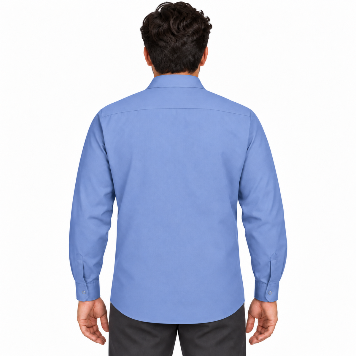 Camisa de trabajo Red Kap SP16 para hombre azul cielo, espalda desfajada 08 | color:azul-cielo