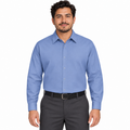 Camisa de trabajo Red Kap SP16 para hombre azul cielo, frontal fajada 01 | color:azul-cielo