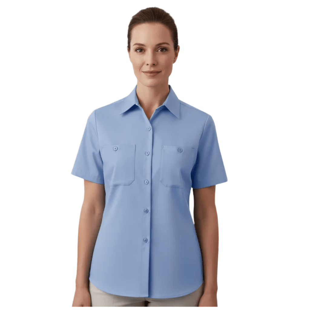 Red Kap Sp23 Blusa Mujer Camisola Trabajo Ligera Manga Corta - Garufa Jeans