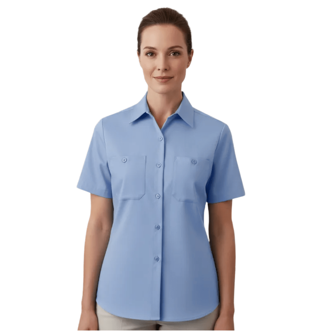 Red Kap Sp23 Blusa Mujer Camisola Trabajo Ligera Manga Corta - Garufa Jeans