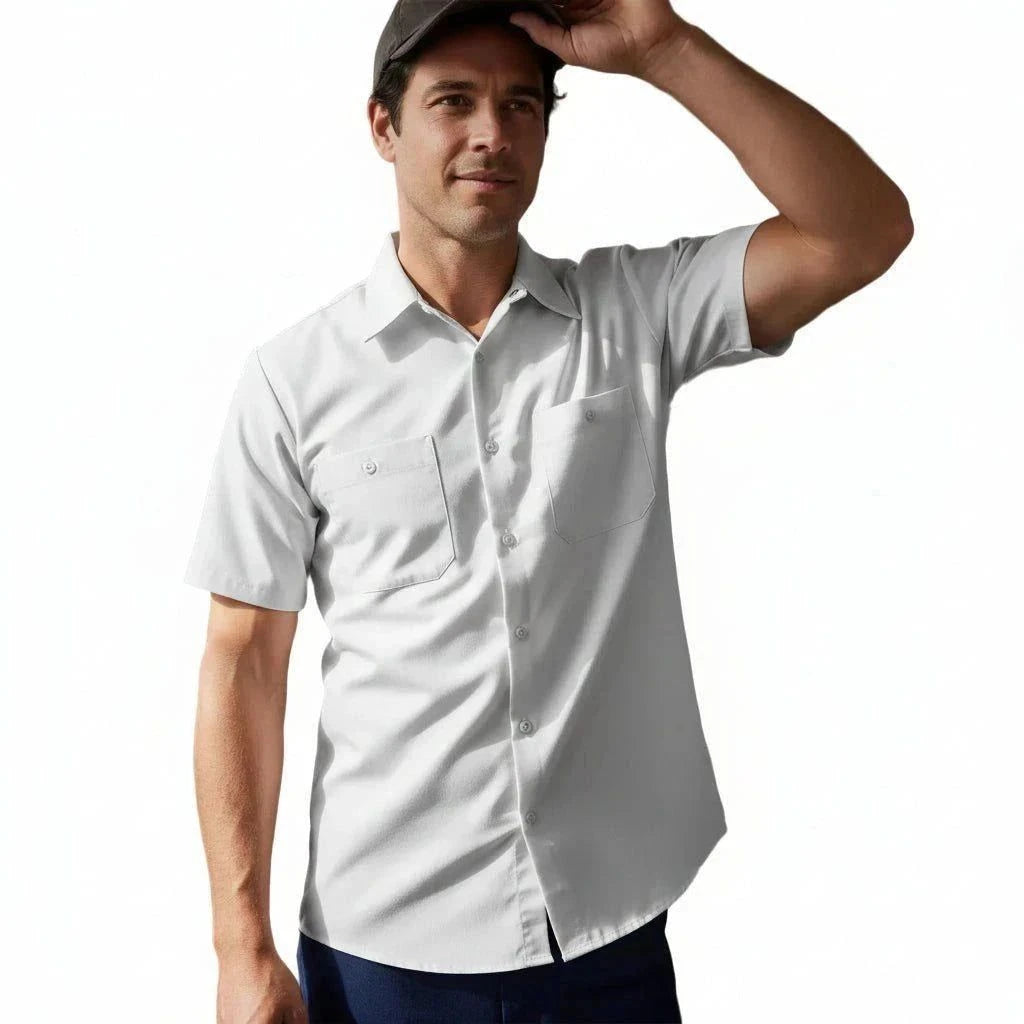 Red Kap Sp24 Camisa Camisola Trabajo Ligera Manga Corta - Garufa Jeans