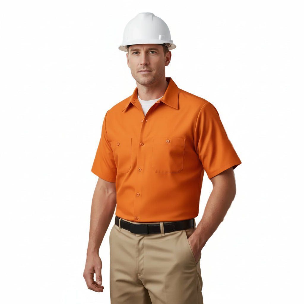 Red Kap Sp24 Camisa Camisola Trabajo Ligera Manga Corta - Garufa Jeans