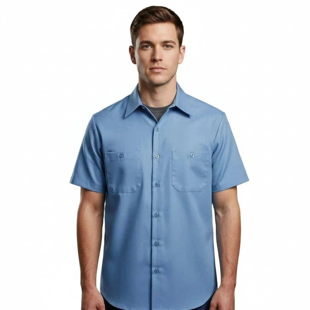 Red Kap Sp24 Camisa Camisola Trabajo Ligera Manga Corta - Garufa Jeans