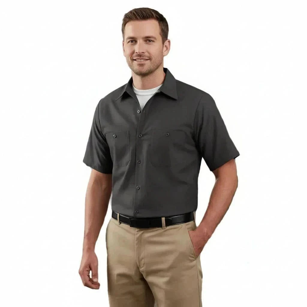 Red Kap Sp24 Camisa Camisola Trabajo Ligera Manga Corta - Garufa Jeans