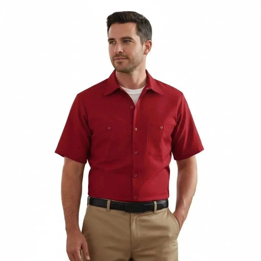 Red Kap Sp24 Camisa Camisola Trabajo Ligera Manga Corta - Garufa Jeans