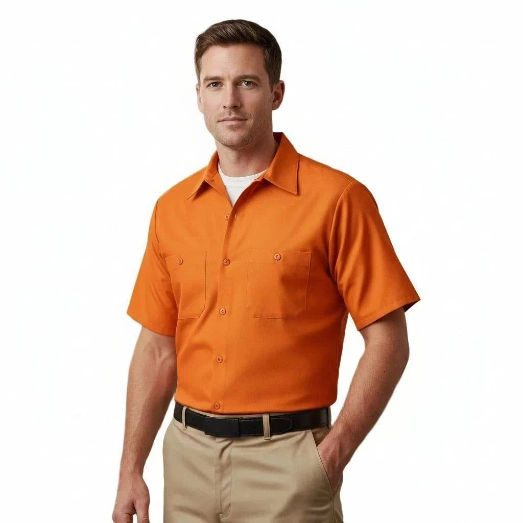 Red Kap Sp24 Camisa Camisola Trabajo Ligera Manga Corta - Garufa Jeans