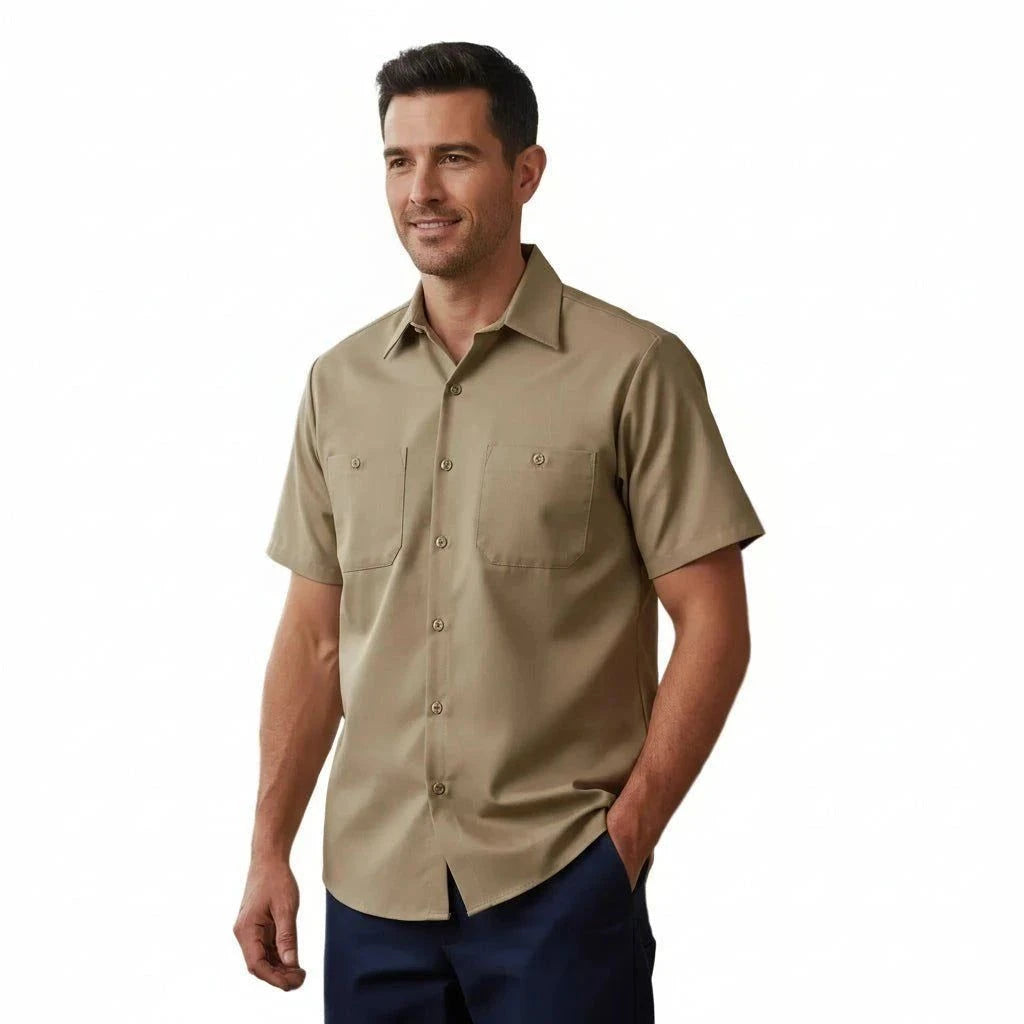 Red Kap Sp24 Camisa Camisola Trabajo Ligera Manga Corta - Garufa Jeans