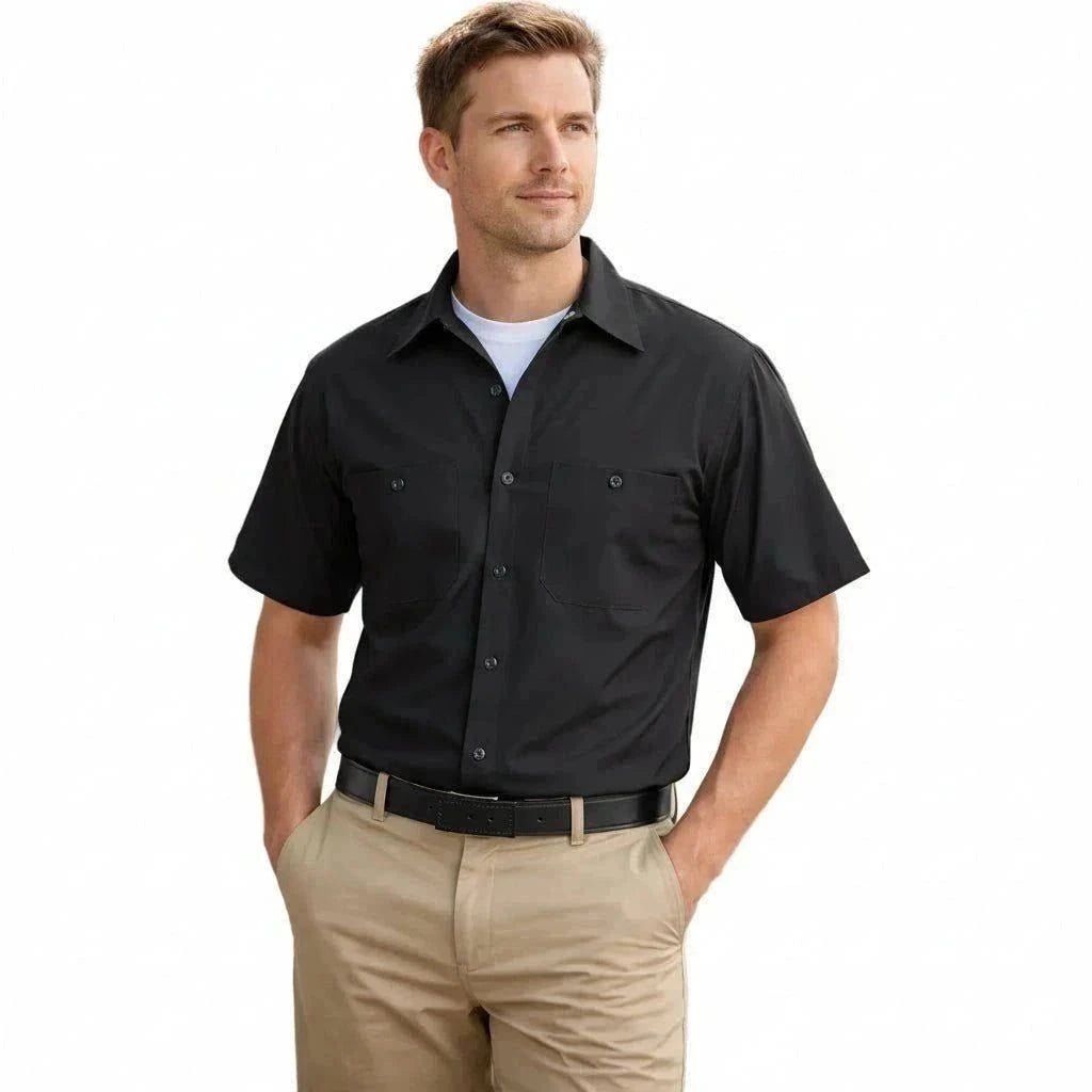 Red Kap Sp24 Camisa Camisola Trabajo Ligera Manga Corta - Garufa Jeans