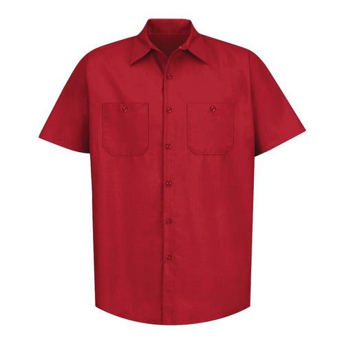 Red Kap Sp24 Camisa Camisola Trabajo Ligera Manga Corta - Garufa Jeans