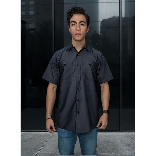 Red Kap Sp24 Camisa Camisola Trabajo Ligera Manga Corta - Garufa Jeans