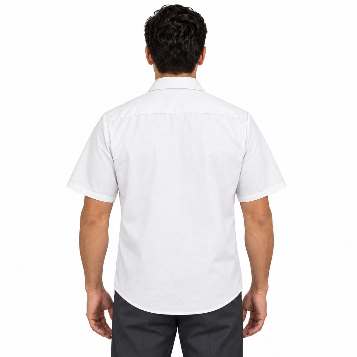 Camisa de trabajo Red Kap SP24 para hombre blanca, espalda desfajada | color:blanca