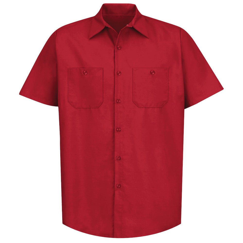 Red Kap Sp24 Camisa Trabajo Ligera Manga Corta Tallas Extras - Garufa Jeans