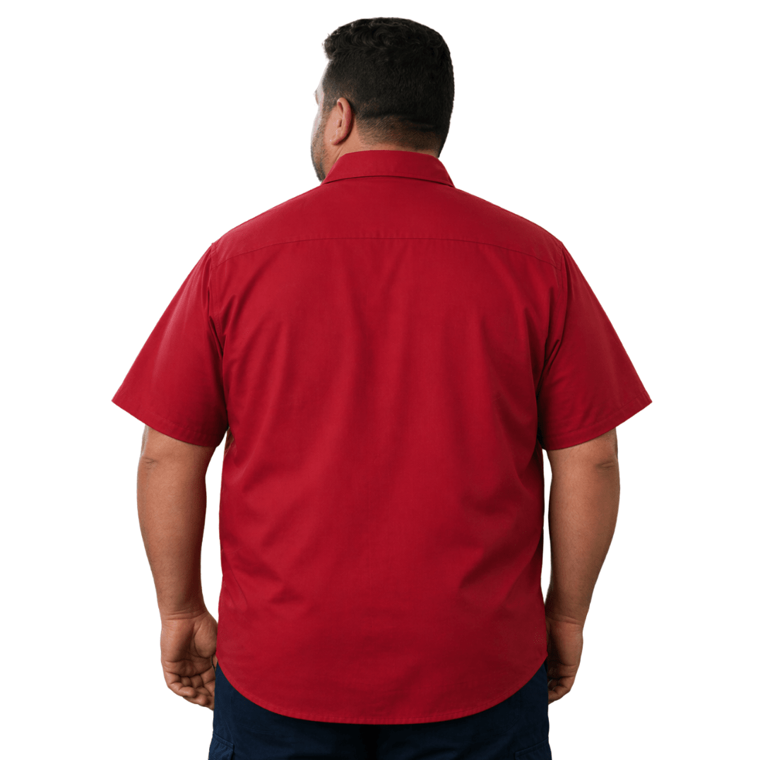 Red Kap Sp24 Camisa Trabajo Ligera Manga Corta Tallas Extras - Garufa Jeans