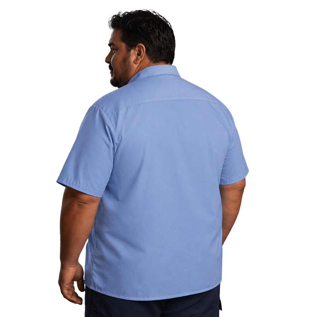Red Kap Sp24 Camisa Trabajo Ligera Manga Corta Tallas Extras - Garufa Jeans