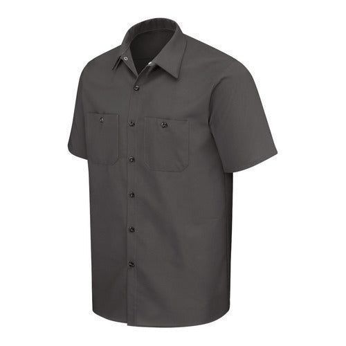Red Kap Sp24 Camisa Trabajo Ligera Manga Corta Tallas Extras - Garufa Jeans