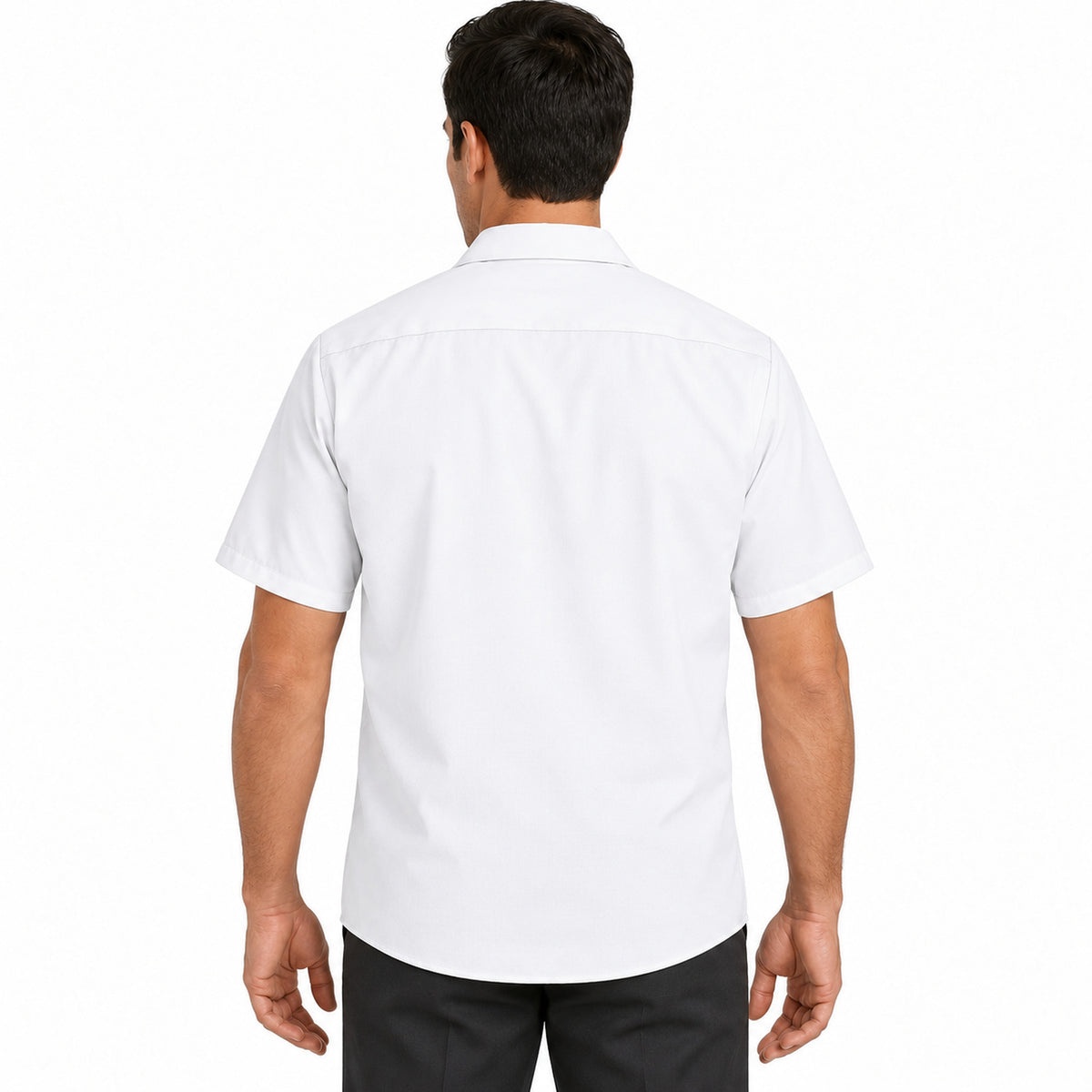 Camisa de trabajo Red Kap SP26 para hombre Blanca, espalda desfajada | color:blanca