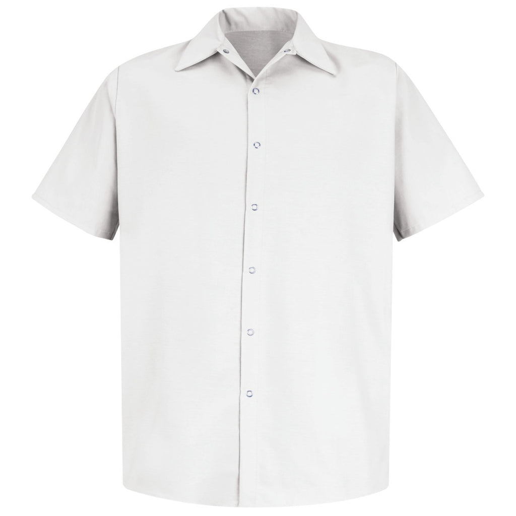 Camisa de trabajo Red Kap SP26 para hombre Blanca, prenda frente
