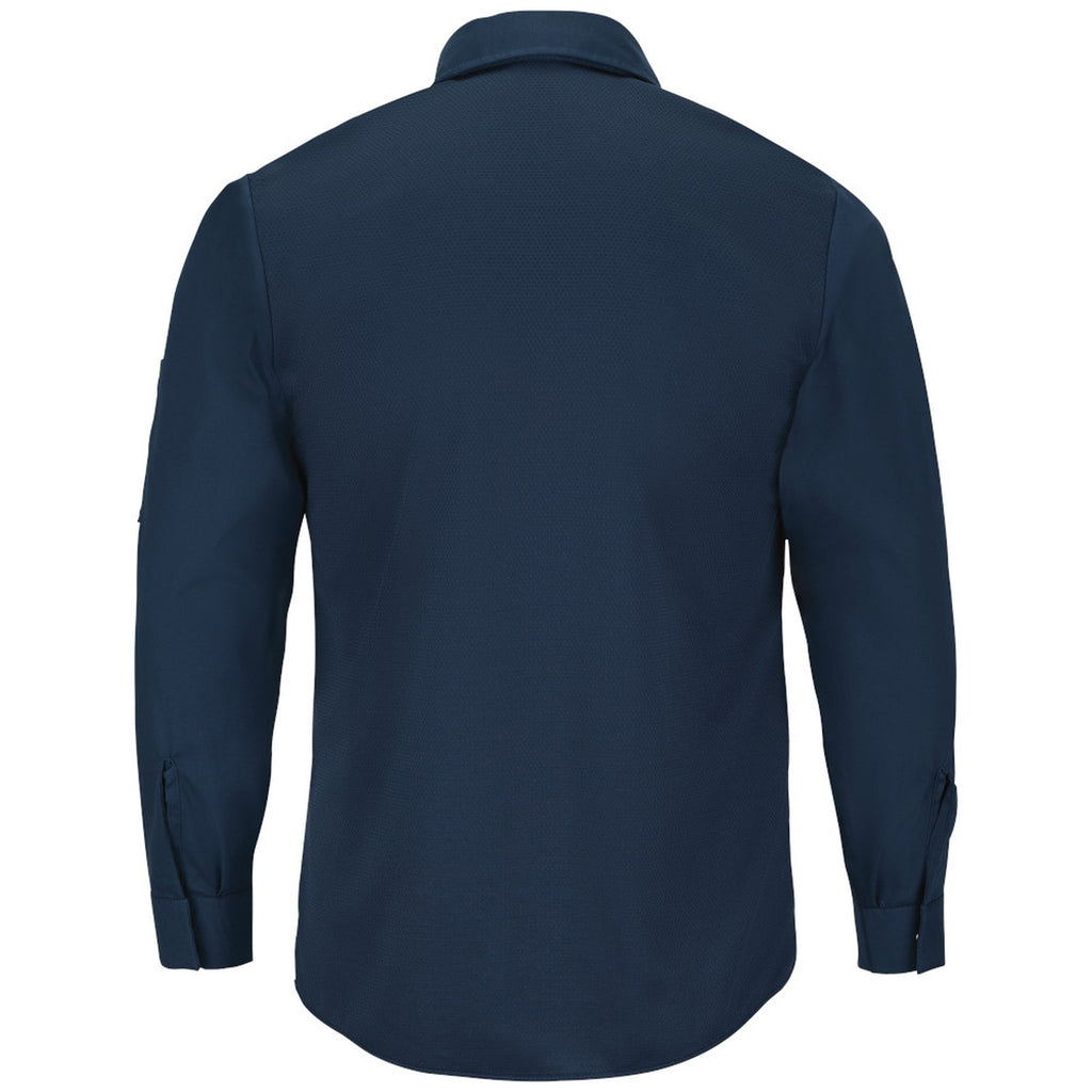 Camisa de trabajo Red Kap SP3A para hombre azul marino, prenda espalda