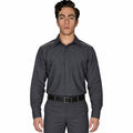 Camisa de trabajo Red Kap SP3A para hombre gris oxford, frontal fajada | color:gris-oxford