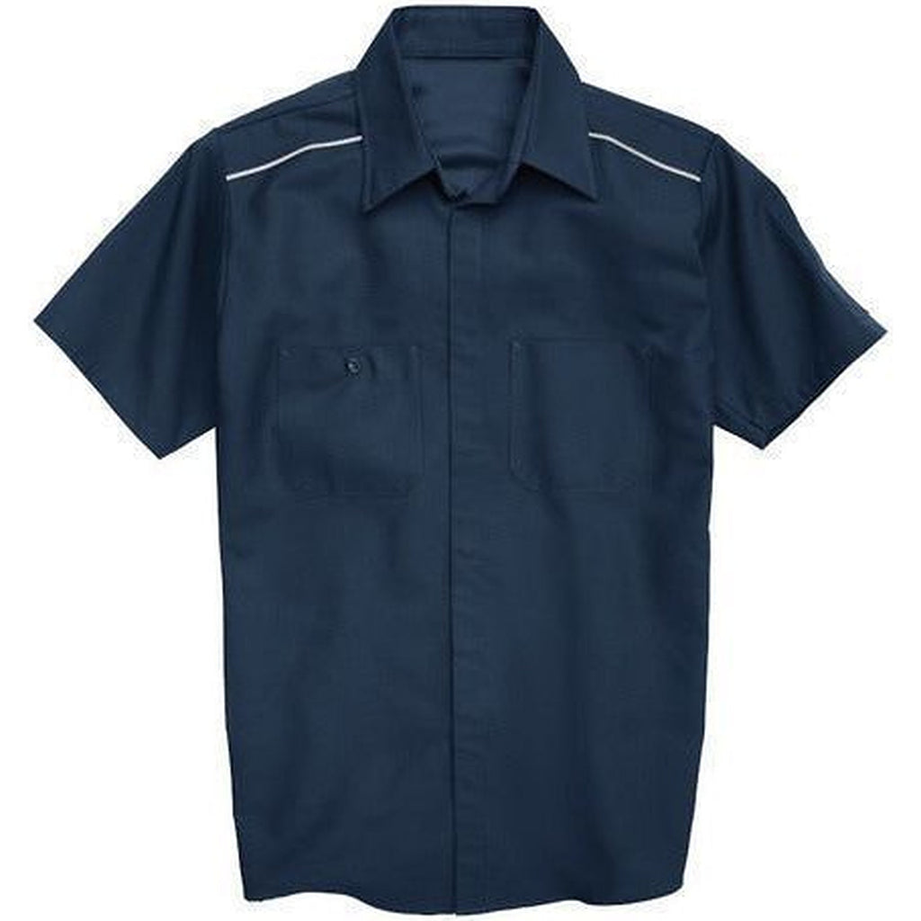 Red Kap SP4A camisa de trabajo para hombre color azul marino, prenda frente