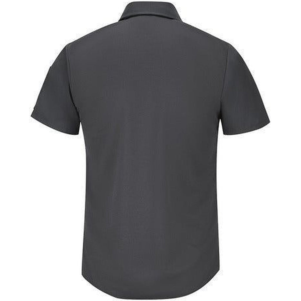 Red Kap SP4A camisa de trabajo para hombre color gris oxford, prenda espalda