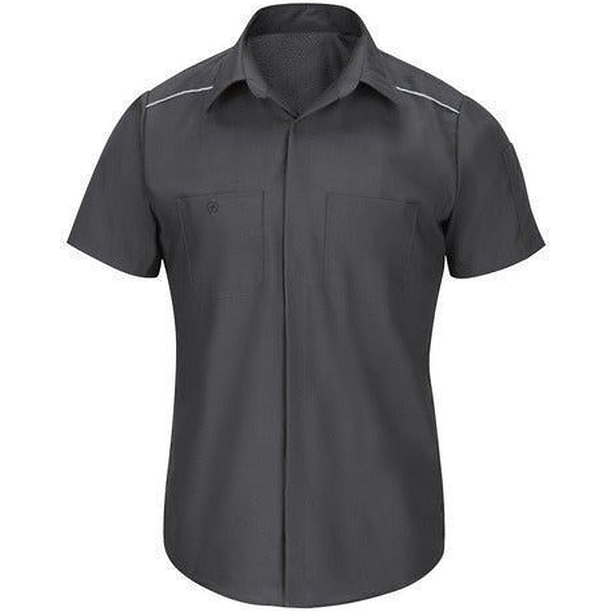 Red Kap SP4A camisa de trabajo para hombre color gris oxford, prenda frente | color:gris-oxford