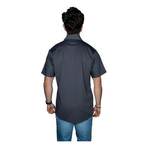 Red Kap Sp4a Camisa Trabajo Corta Ventilación Reflejante - Garufa Jeans