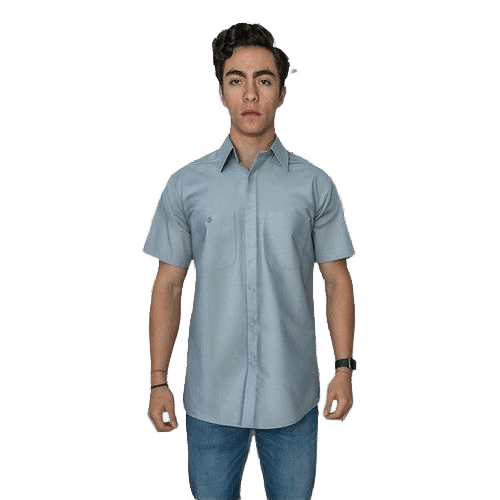 Red Kap Sp4a Camisa Trabajo Corta Ventilación Reflejante - Garufa Jeans