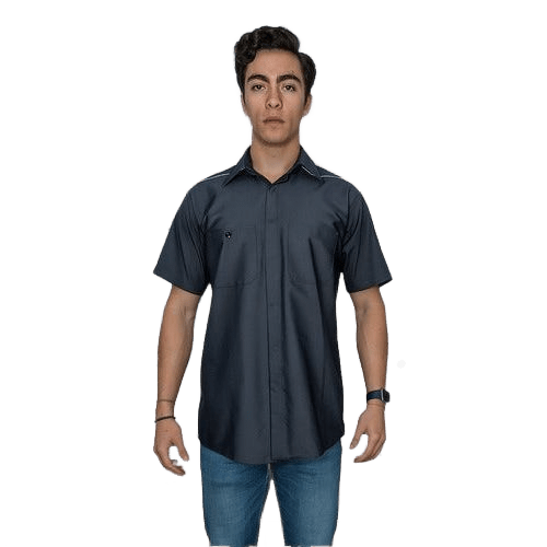 Red Kap Sp4a Camisa Trabajo Corta Ventilación Reflejante - Garufa Jeans