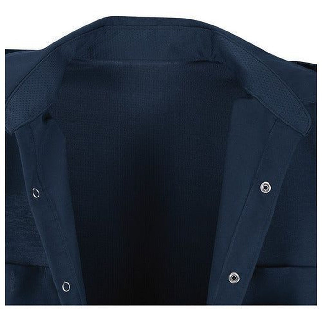 Camisa de trabajo Red Kap SP4A para hombre azul marino, detalle ventilacion espalda