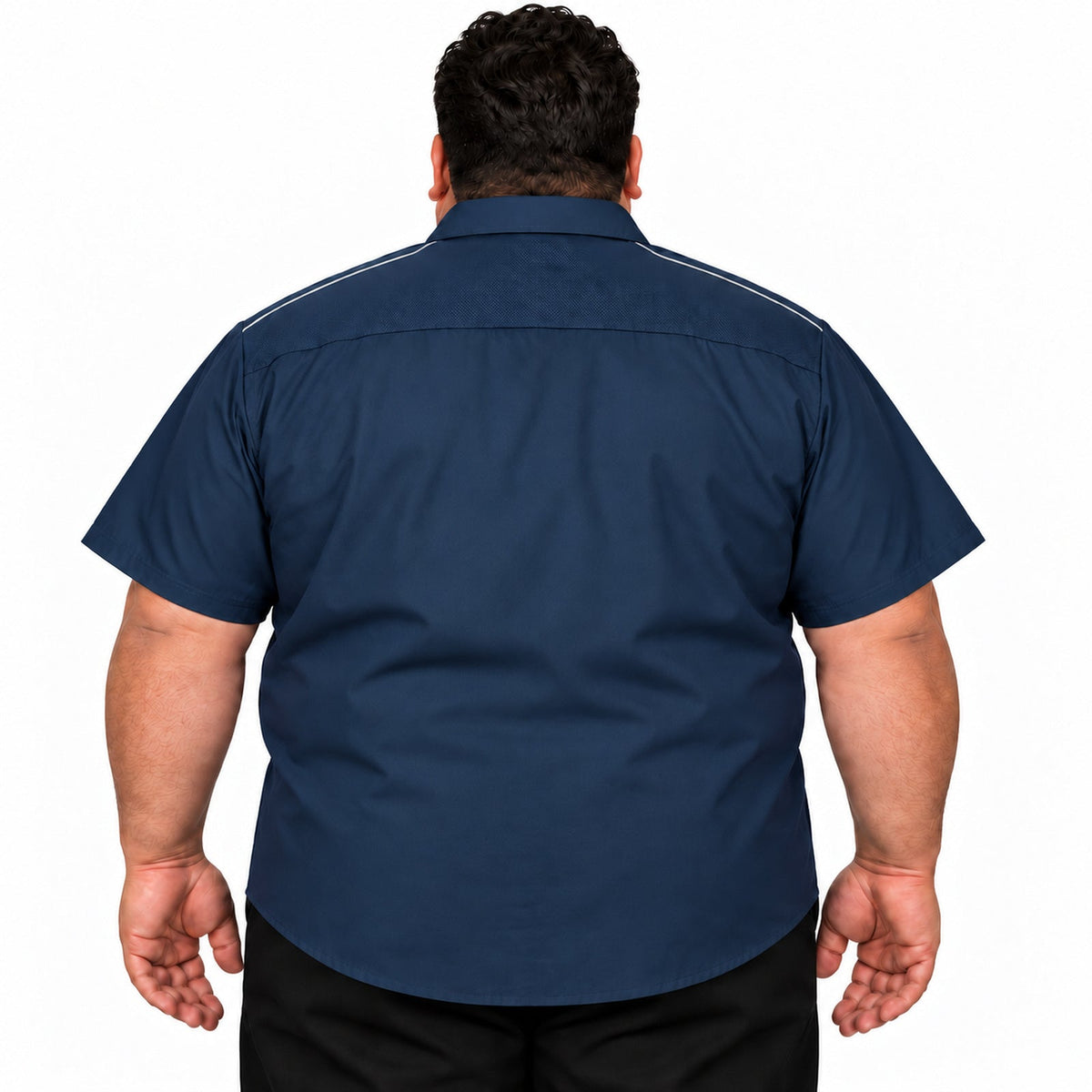 Camisa de trabajo Red Kap SP4A para hombre azul marino, espalda desfajada | color:azul-marino
