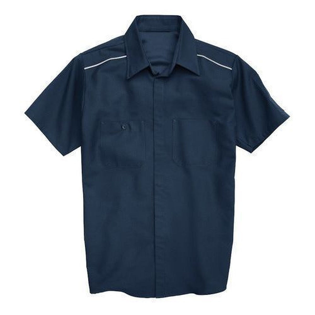 Camisa de trabajo Red Kap SP4A para hombre azul marino, prenda colgada frontal | color:azul-marino