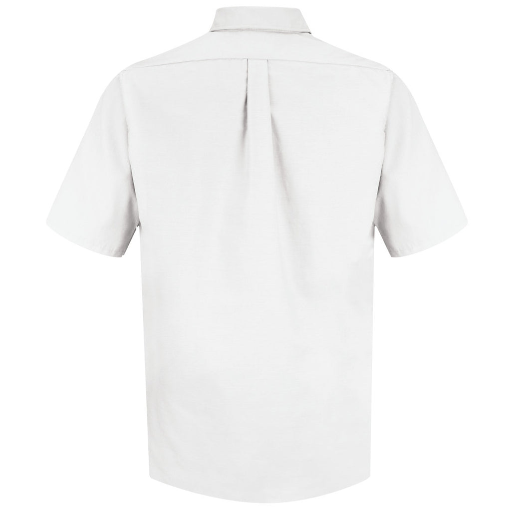 Camisa Red Kap SP80 blanca, prenda sola vista de espalda
