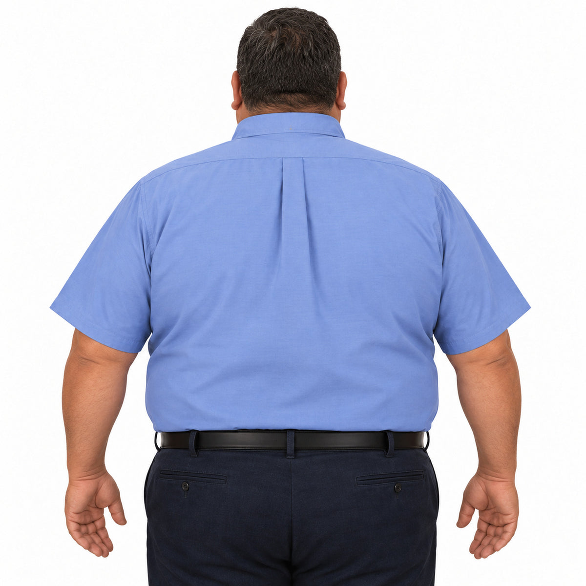 Camisa Red Kap SP80 para hombre talla extra Azul cielo, espalda fajada | color:azul-cielo
