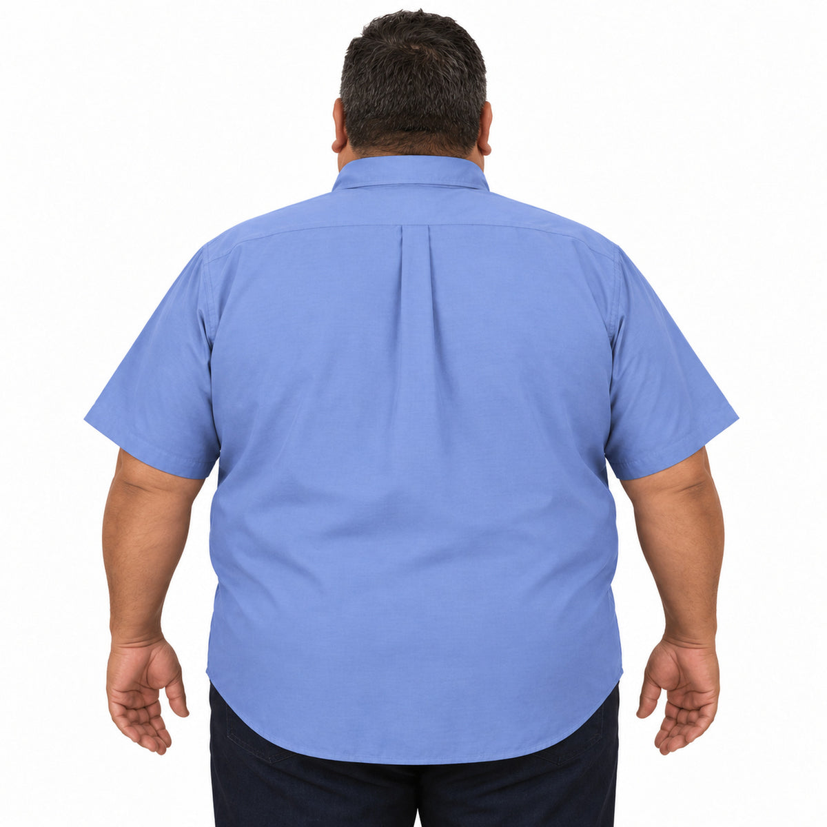 Camisa Red Kap SP80 para hombre talla extra Azul cielo, espalda desfajada | color:azul-cielo