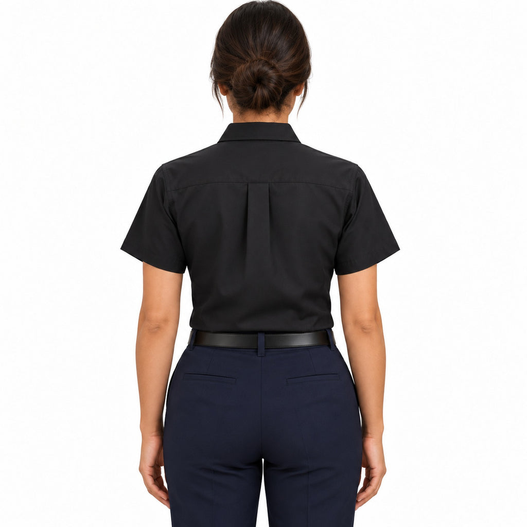 Blusa Red Kap SP81 mujer negra, espalda fajada