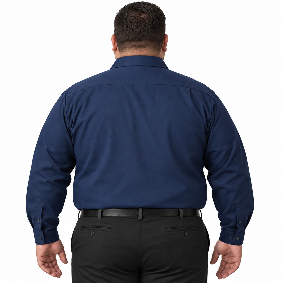 Camisa de trabajo Red Kap ST52 para hombre Azul marino, espalda fajada | color:azul-marino