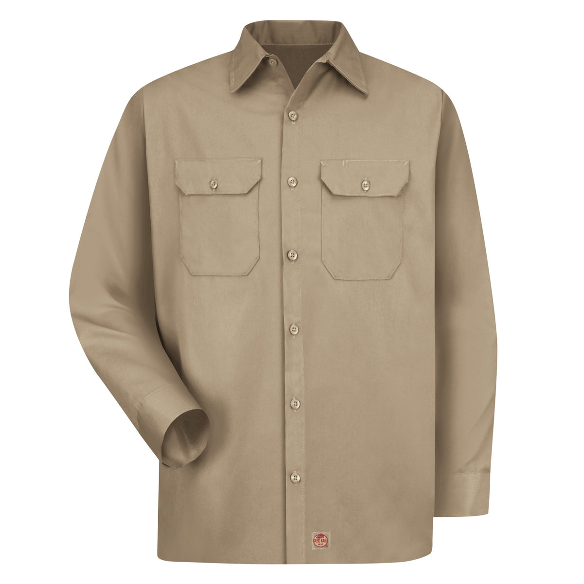 Camisa Red Kap ST52 Khaki, prenda sola vista frontal | color:khaki