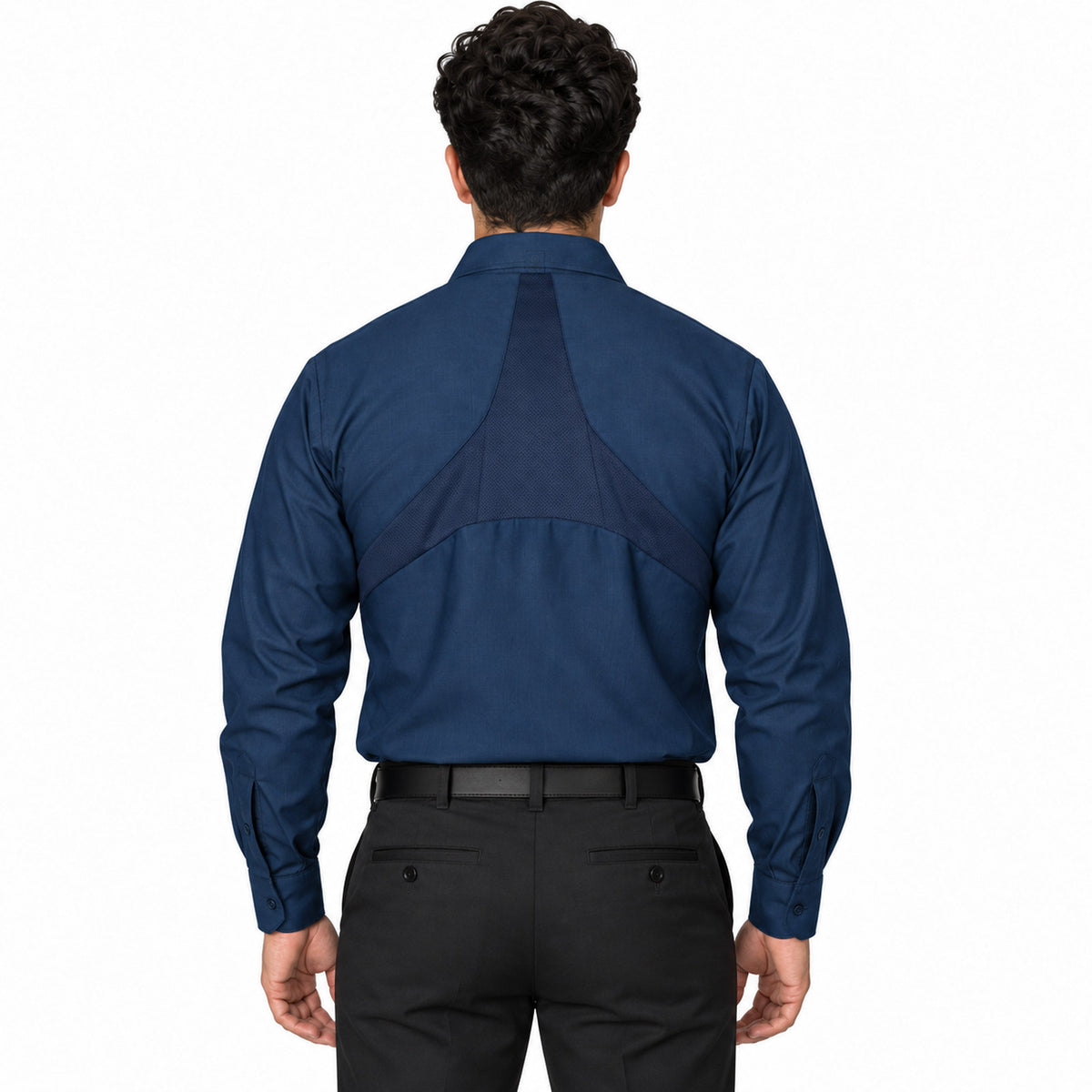 Red Kap SX10 camisa de trabajo MIMIX hombre Azul marino, espalda fajada | color:azul-marino