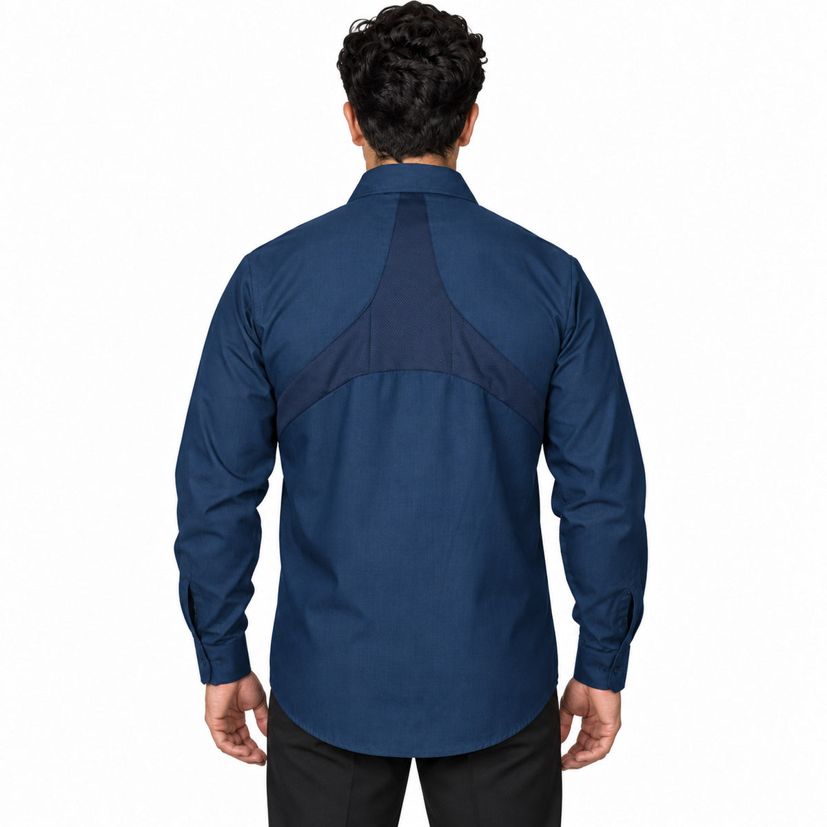 Red Kap SX10 camisa de trabajo MIMIX hombre Azul marino, espalda desfajada | color:azul-marino