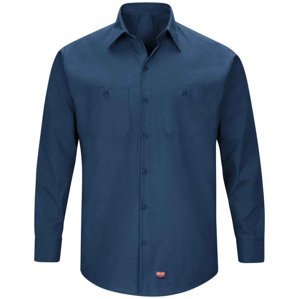 Red Kap SX10 camisa de trabajo MIMIX hombre Azul marino, prenda frente